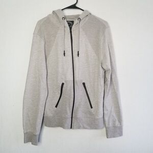 Genetic Apparel Gray Hoodie Sweatshirt Pockets Men's Large